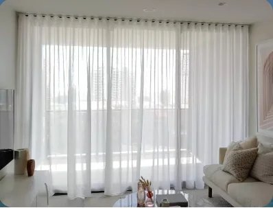 S-Wave curtains in a modern living space